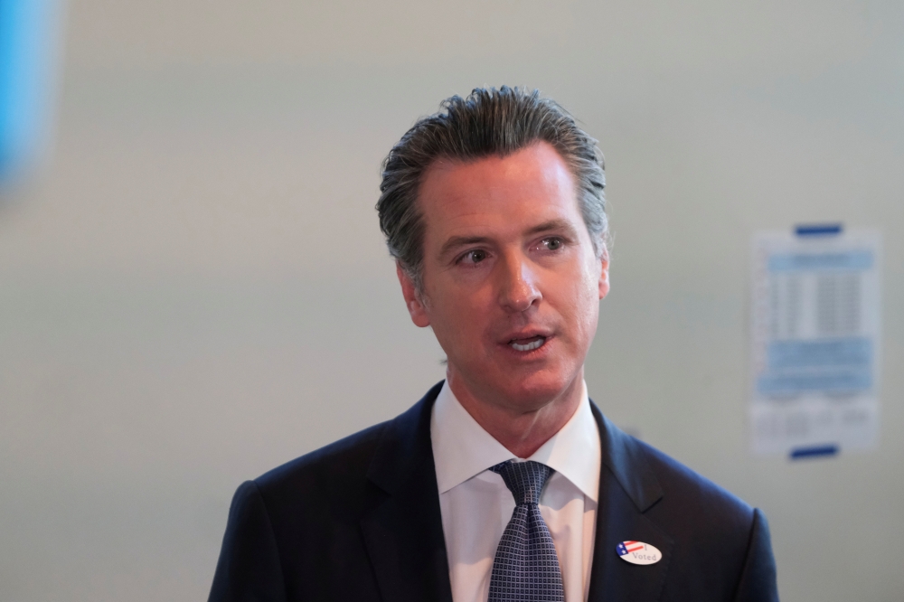 California's Governor Gavin Newsom speaks to the media in Sacramento, CA US, March 3, 2020. Reuters/Gabriela Bhaskar/File Photo