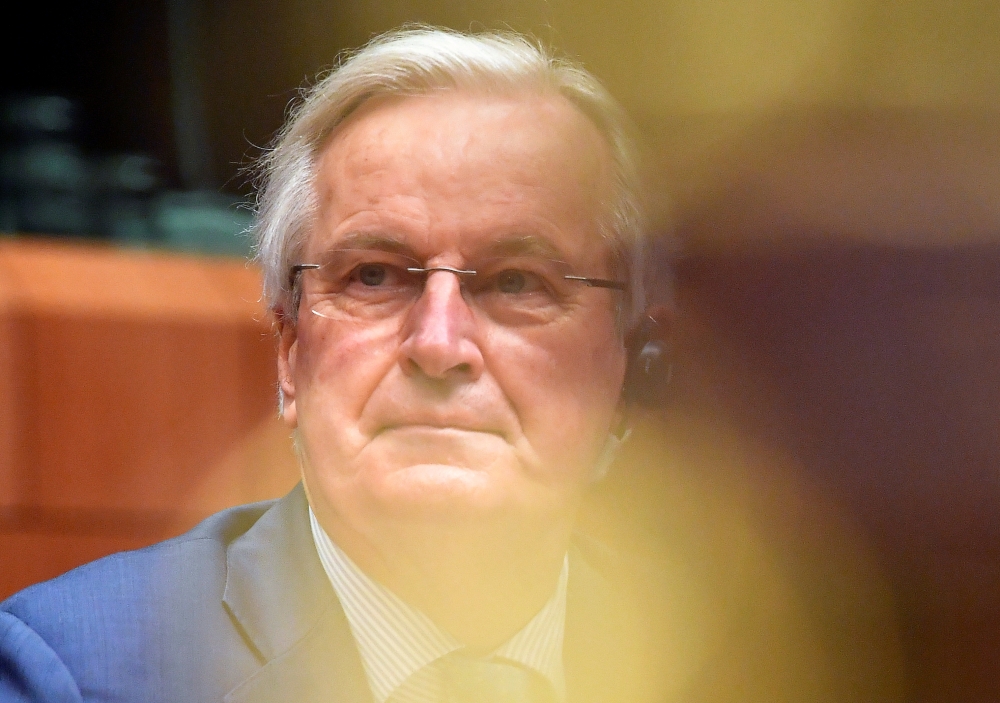 EU chief Brexit negotiator Michel Barnier takes part in a meeting of ambassadors of European Union governments in Brussels, Belgium December 7, 2020. John Thys/Pool via REUTERS