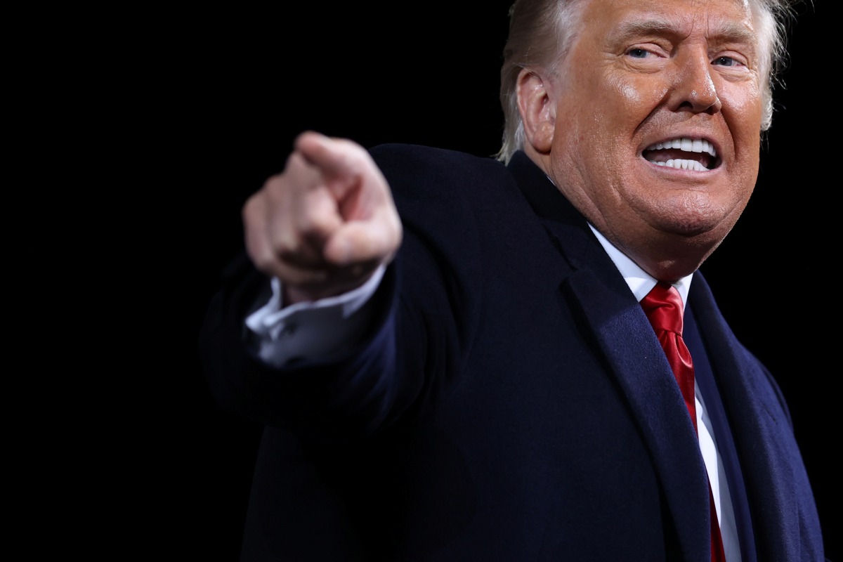 U.S. President Donald Trump campaigns for Republican U.S. senators David Perdue and Kelly Loeffler, ahead of their January runoff elections to determine control of the U.S. Senate, during a campaign rally in Valdosta, Georgia, U.S., December 5, 2020. REUT