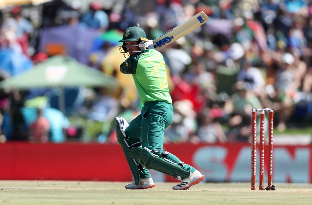 South Africa's Quinton de Kock in action REUTERS/Siphiwe Sibeko/File Photo
 