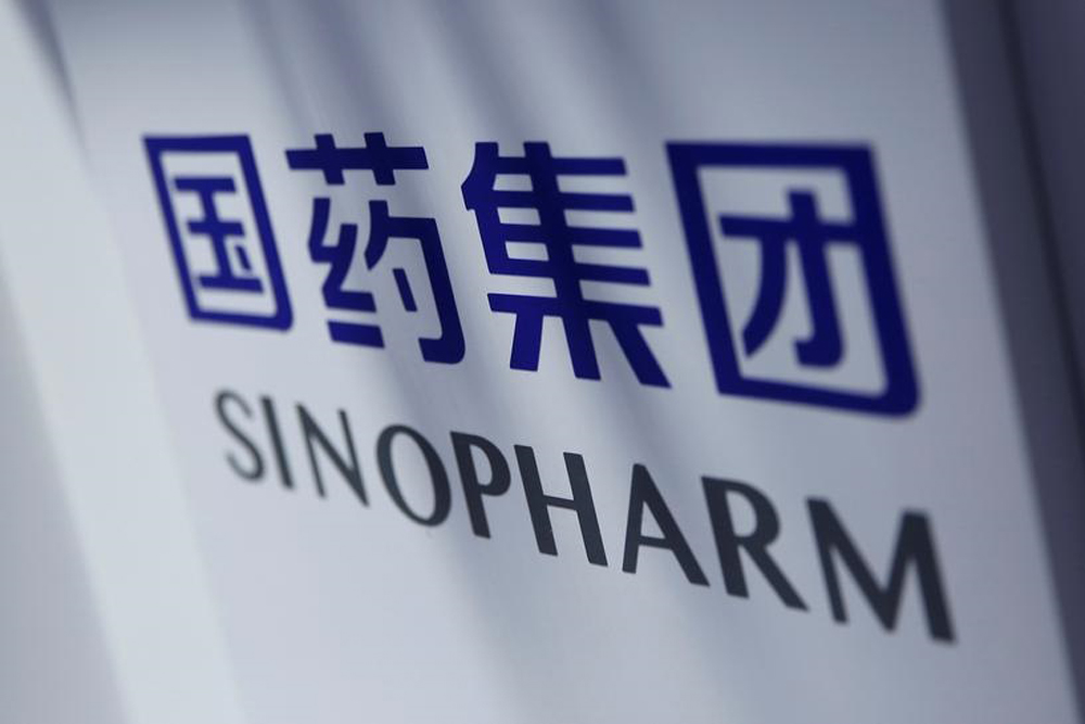 A sign of Sinopharm is seen at the 2020 China International Fair for Trade in Services (CIFTIS), following the COVID-19 outbreak, in Beijing, China September 5, 2020. REUTERS/Tingshu Wang