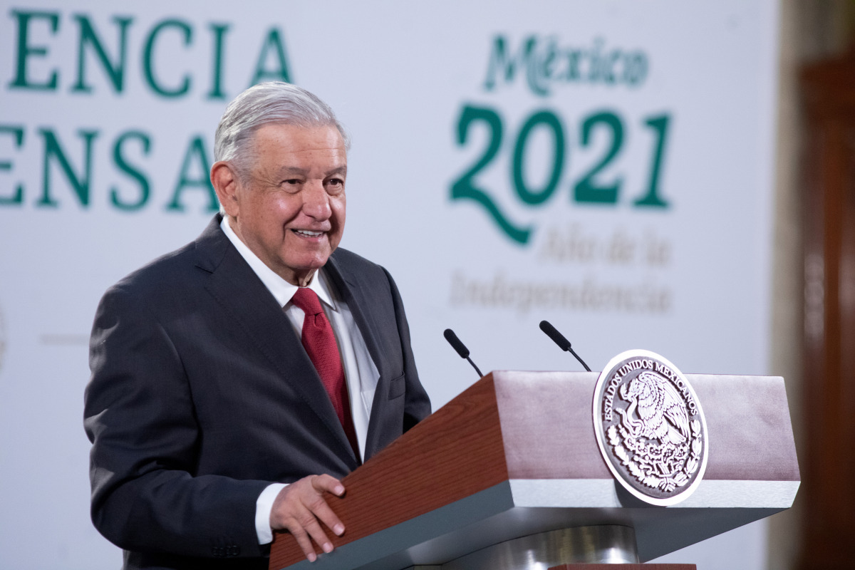 Mexico's President Andres Manuel Lopez Obrador holds a news conference, as Mexico's government is ready to offer political asylum to Julian Assange and supports the decision of a British judge to deny extradition of the WikiLeaks founder to the United Sta