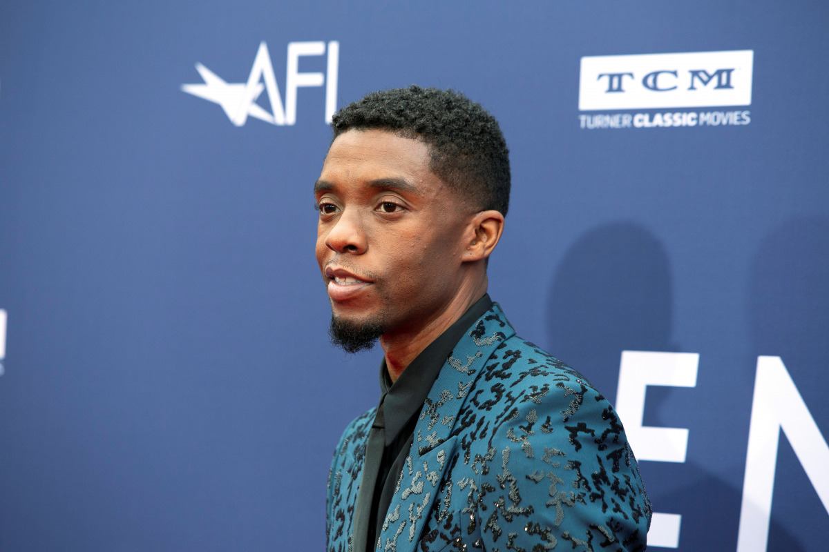 FILE PHOTO: Chadwick Boseman arrives at the 47th AFI Life Achievement Award gala honoring actor Denzel Washington in Los Angeles, California, U.S., June 6, 2019. REUTERS/Monica Almeida/File Photo
