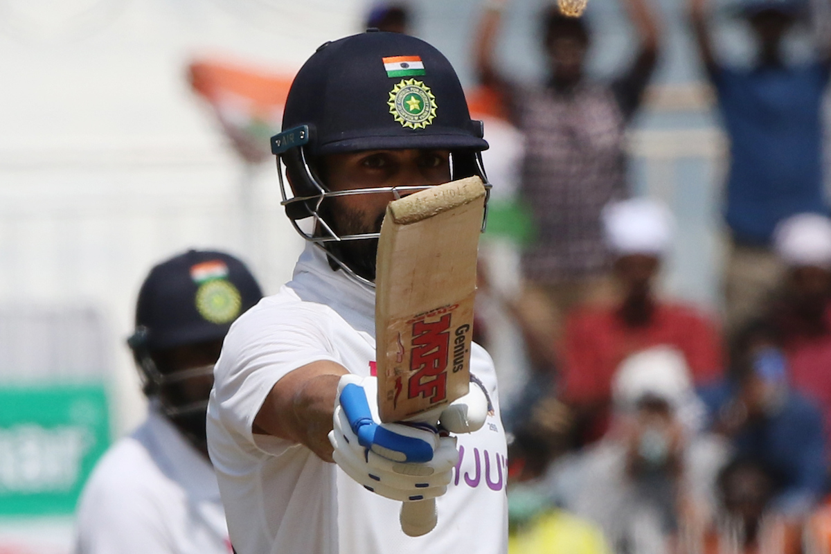 Pic: Virat Kohli on scoring half century. Credit: BCCI/ Twitter 