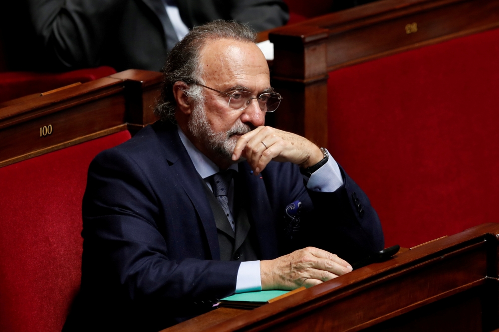 FILE PHOTO: French deputy Olivier Dassault attends the questions to the government session at the National Assembly in Paris, France, November 15, 2017. REUTERS/Benoit Tessier/File Photo