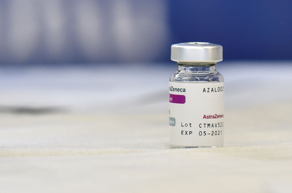 AstraZeneca vaccine is seen during a vaccine process in Pristina, Kosovo March 29, 2021. REUTERS/Laura Hasani