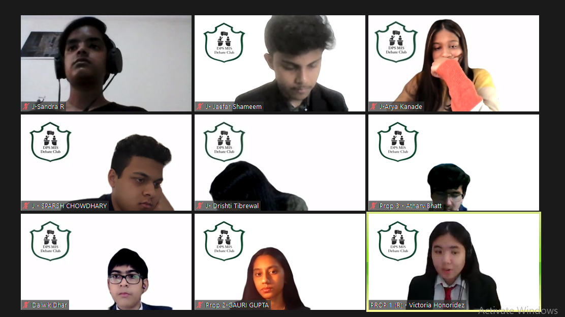 Participants during the debate.