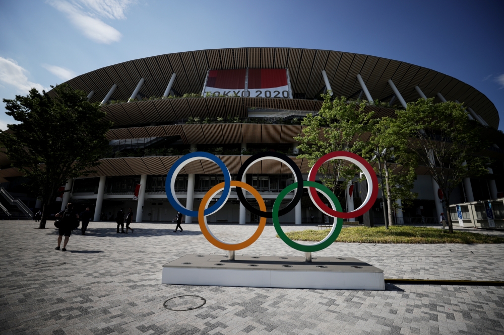 July 23, 2021 General view of the Olympic stadium ahead of the Opening Ceremony REUTERS/Hannah Mckay