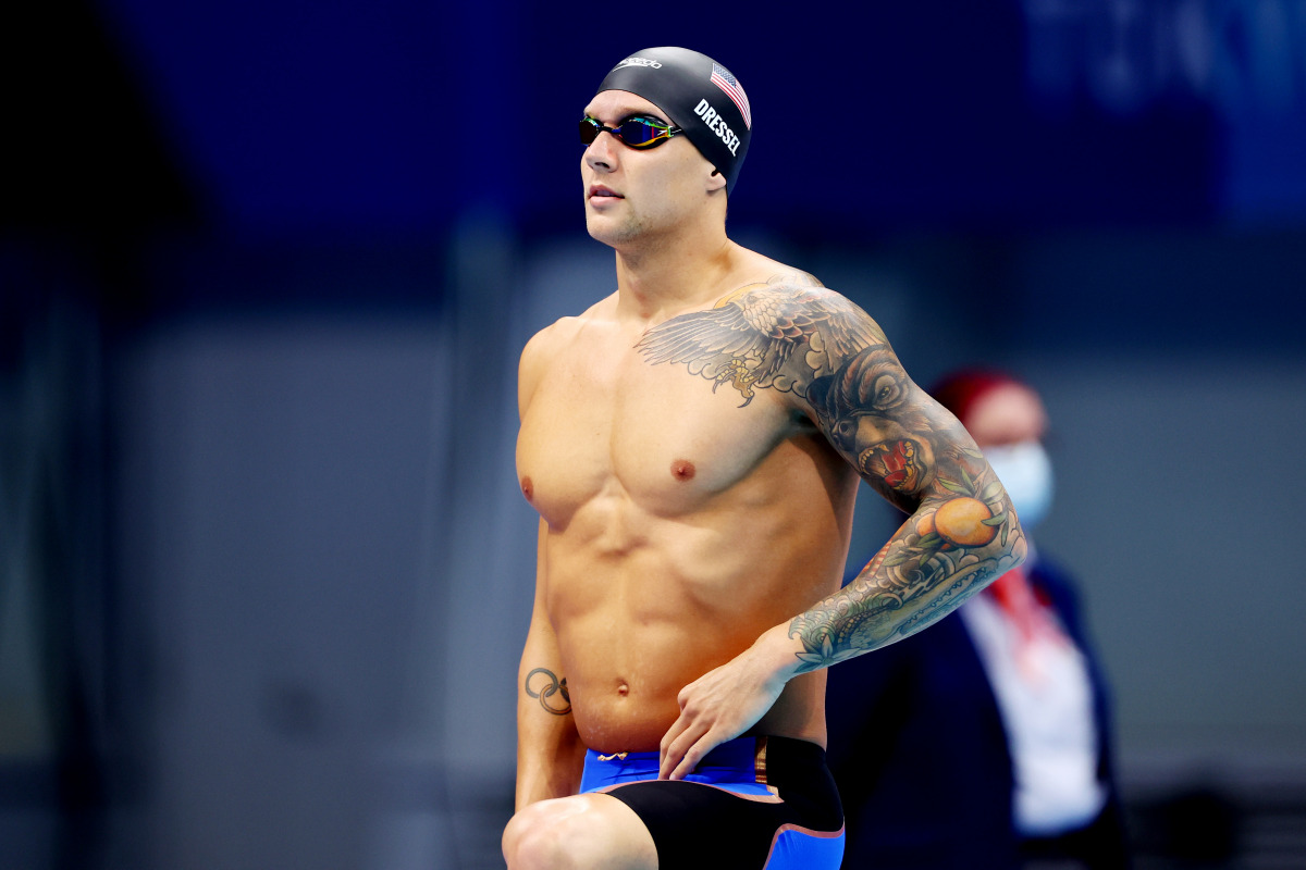 Tokyo 2020 Olympics - Swimming - Men's 100m Freestyle - Semifinal 1 - Tokyo Aquatics Centre - Tokyo, Japan - July 28, 2021. Caeleb Dressel of the United States REUTERS/Kai Pfaffenbach
