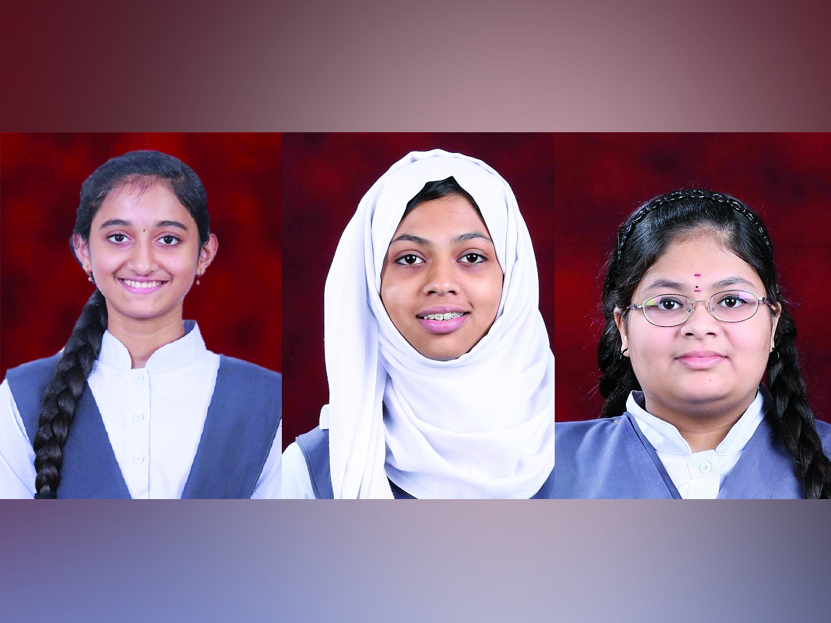 From left: Ganga Chekky Veettil, Maryam Abdul Salam and Neelima Shaji