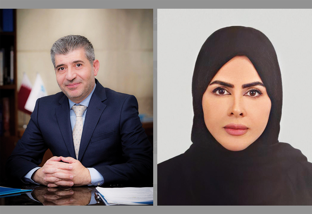 From left: Dr. Ahmad Hasnah and Dr. Maryam Al Mannai