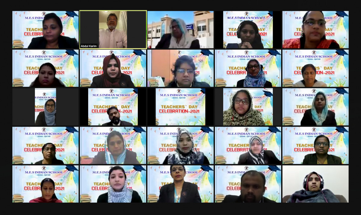 Participants during an event by MES Indian School to mark Teachers’ Day.