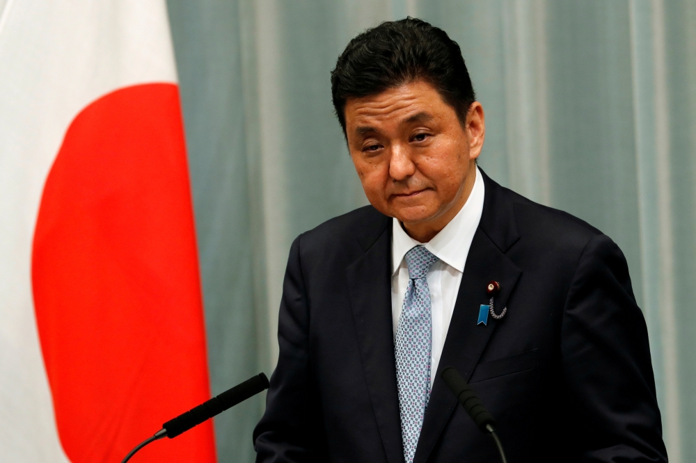 File photo: Japan's Defense Minister Nobuo Kishi attends a news conference in Tokyo, Japan, September 16, 2020. Reuters/Kim Kyung-Hoon/File Photo