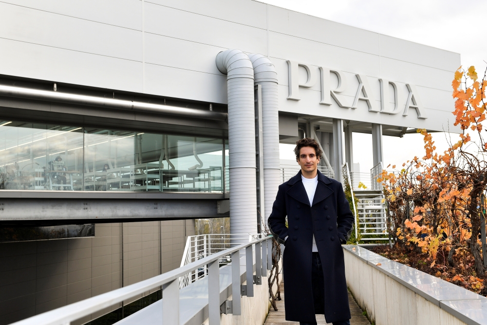 Prada's CEO-in-waiting Lorenzo Bertelli poses for a photograph at Prada's industrial headquarters' garden factory, ahead of an interview for the Reuters Next conference, in Valvigna Italy, November 22, 2021. Reuters/Jennifer Lorenzini