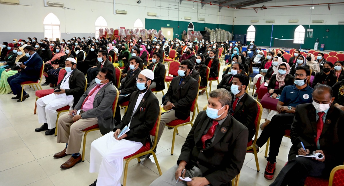 MES Indian School teachers attending the orientation session.
