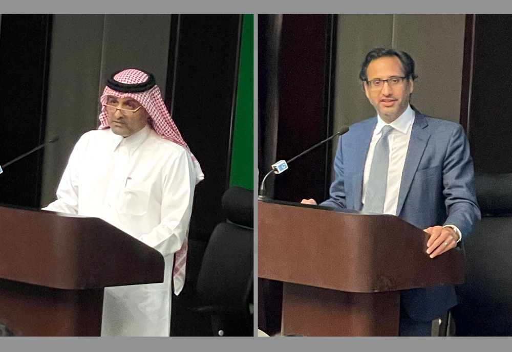 From left: Nasser Al Naimi and Dr. Kedar Mate 