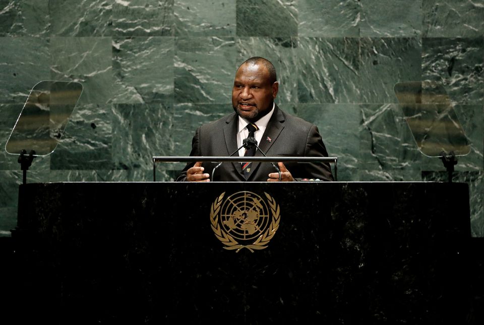 FILE PHOTO: Papua New Guinea's Prime Minister James Marape. Peter Foley/Pool via REUTERS

