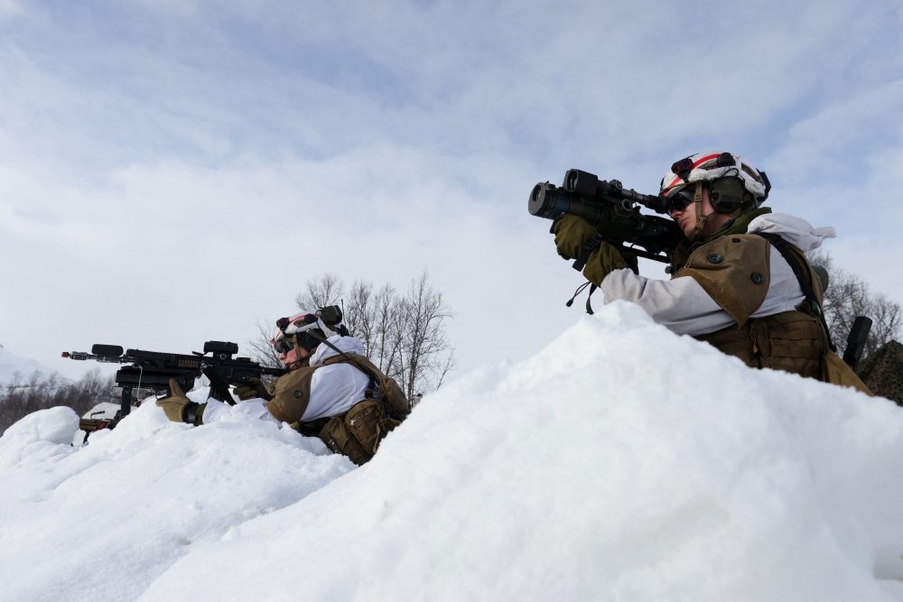 Members of the Norwegian Army participate in a military exercise called 
