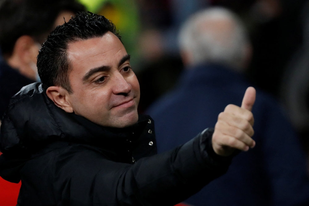 FC Barcelona coach Xavi REUTERS/Javier Barbancho/File Photo