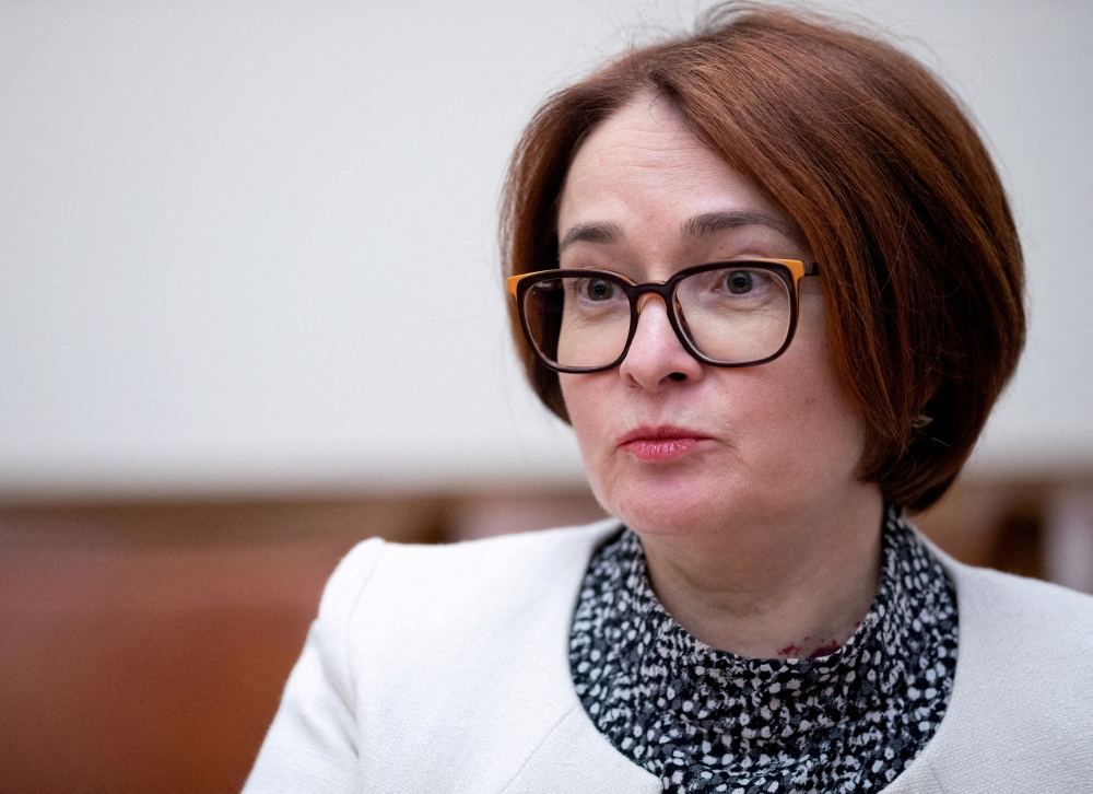 Elvira Nabiullina, Governor of Russia's Central Bank, speaks during an interview in Moscow, Russia, June 27, 2019. REUTERS/Evgenia Novozhenina//File Photo