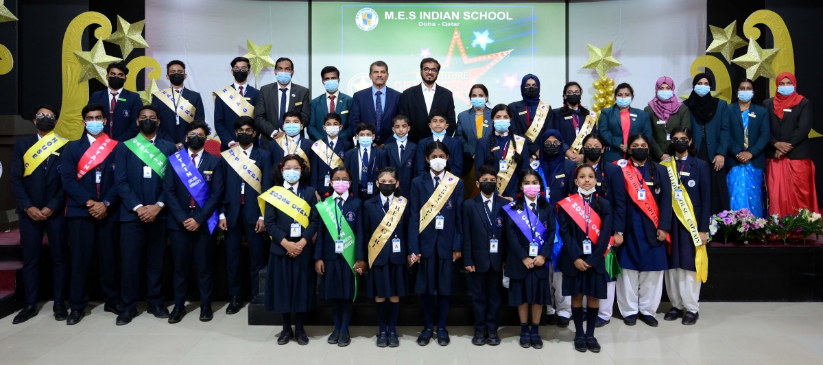 School appointees, prefects, club secretaries and house captains during an event.