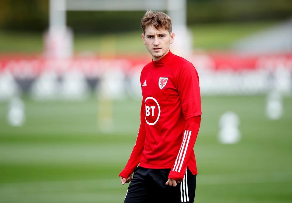 September 5, 2020 Wales' David Brooks during training Action Images via Reuters/Andrew Boyers

