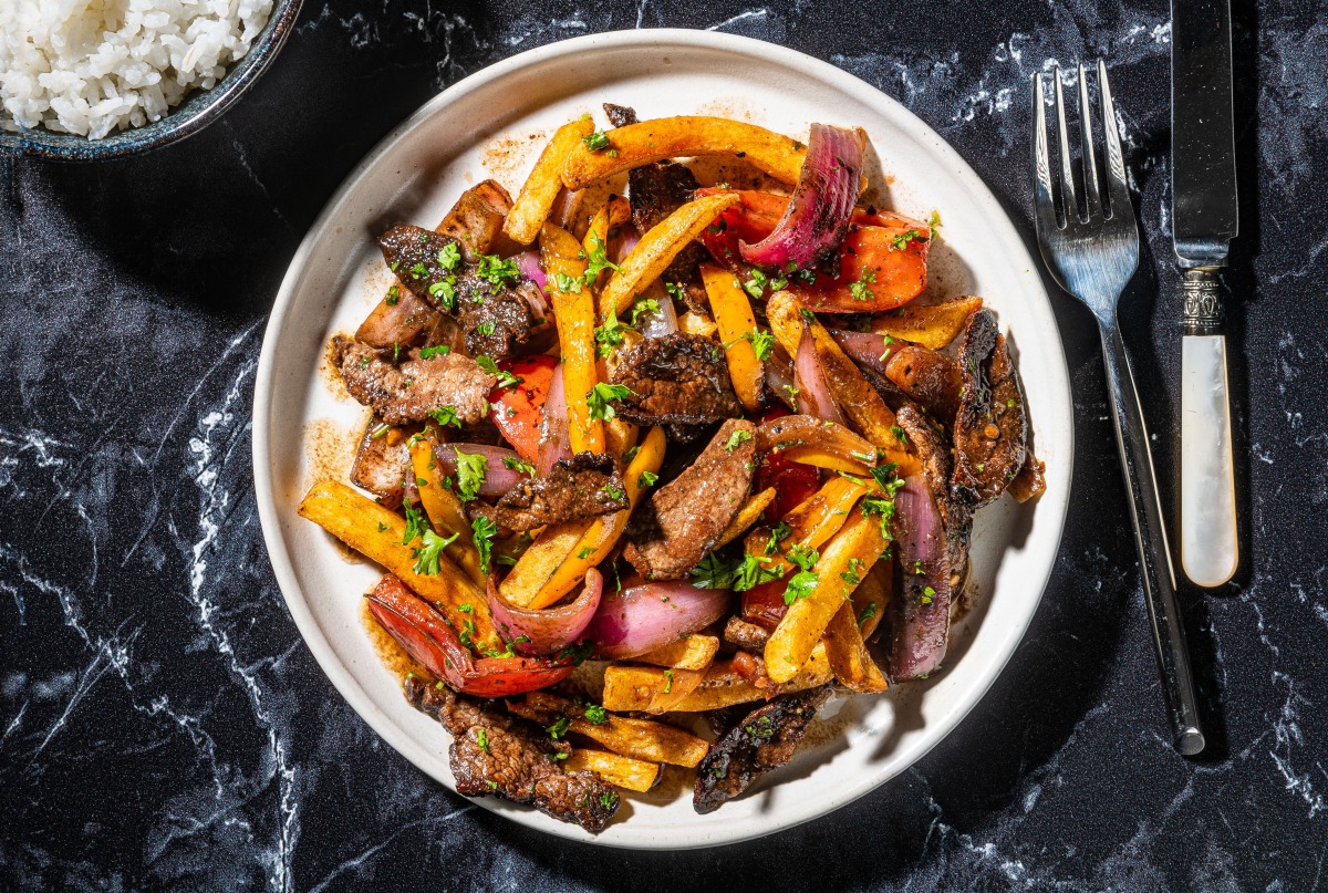 Lomo Saltado. (Rey Lopez / The Washington Post)