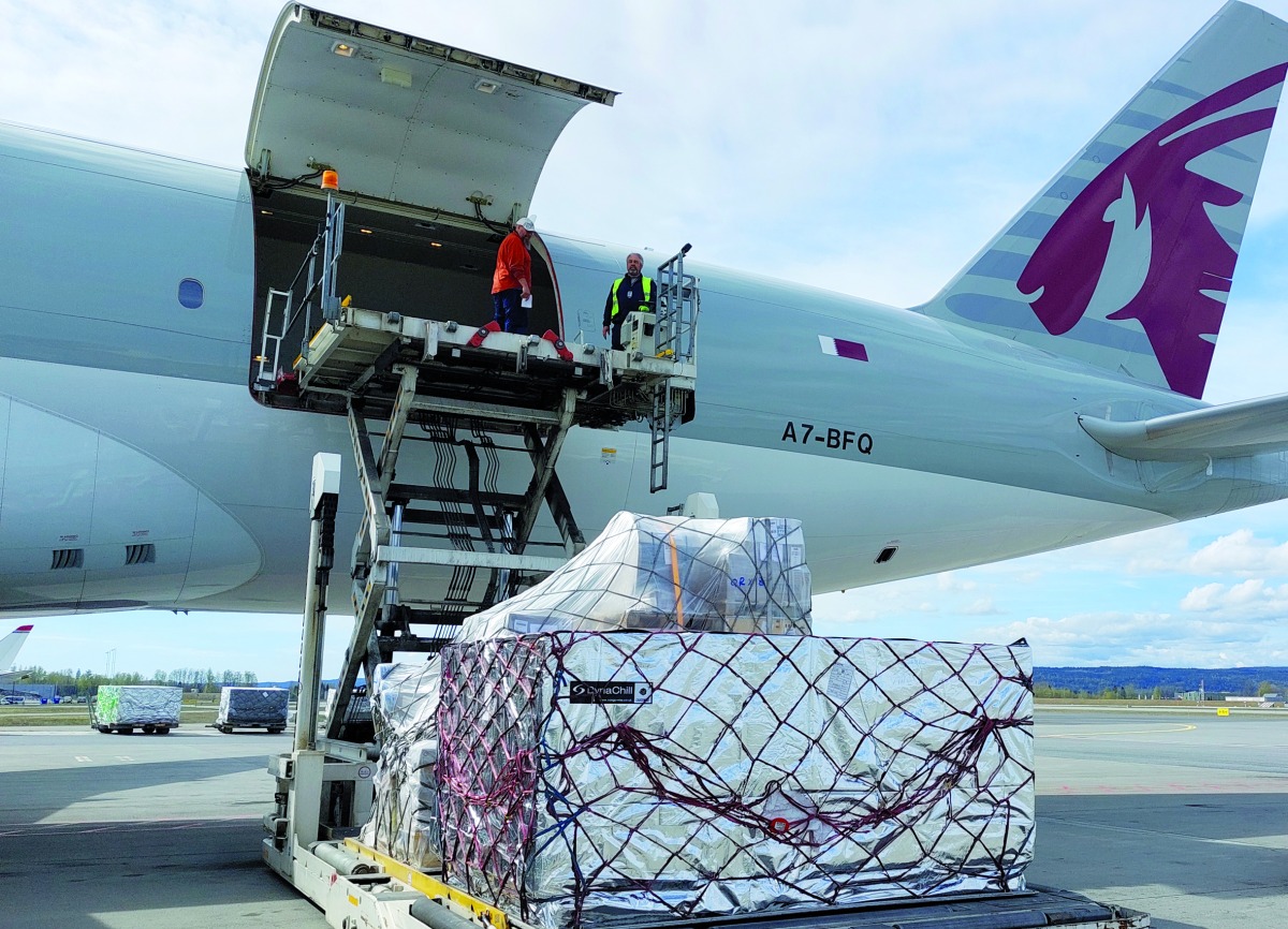 Qatar Airways Cargo offers close to 850 tonnes of cargo capacity each week from Norway.