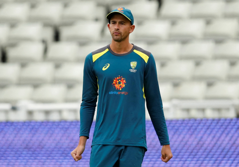 Australia's Ashton Agar during practice, Birmingham, July 10, 2019 Action Images via Reuters/Andrew Boyers/File Photo