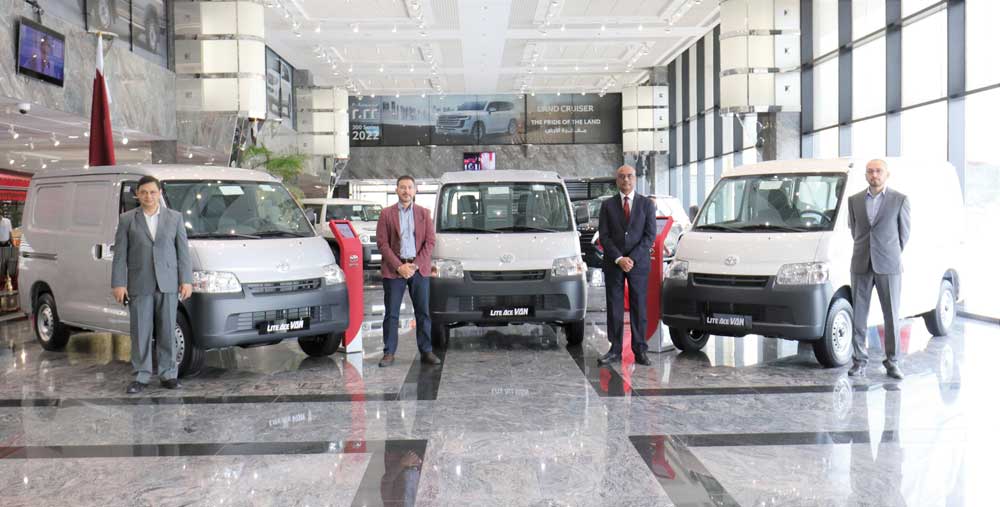 AAB officials during the lunch of all-new Toyota Lite Ace at the Toyota Lite Ace at the Toyota Showroom, Abdulghani Tower.