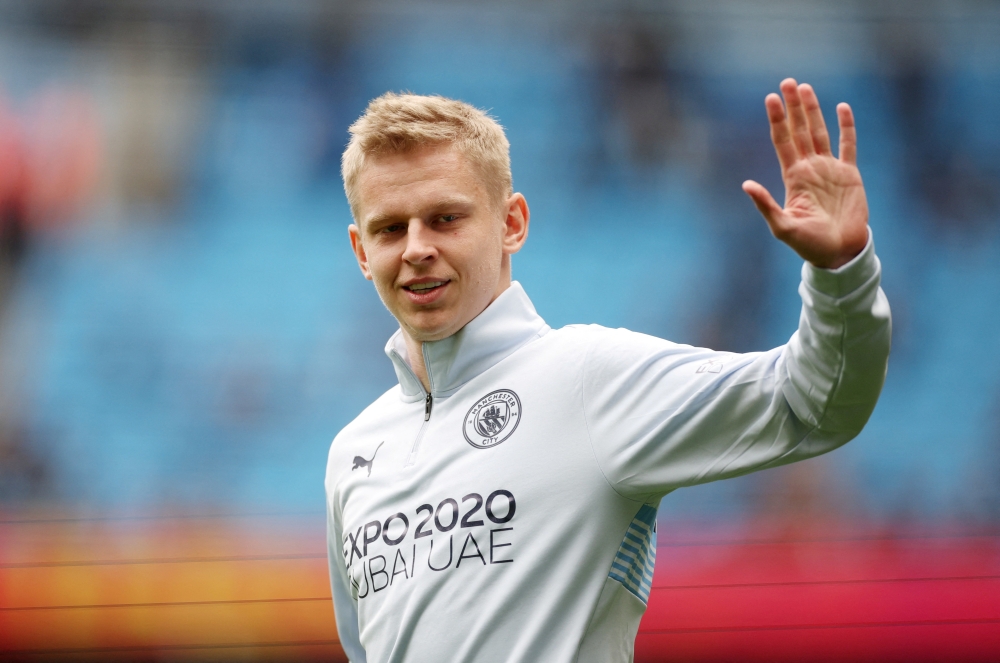 Oleksandr Zinchenko. (Reuters/File photo)