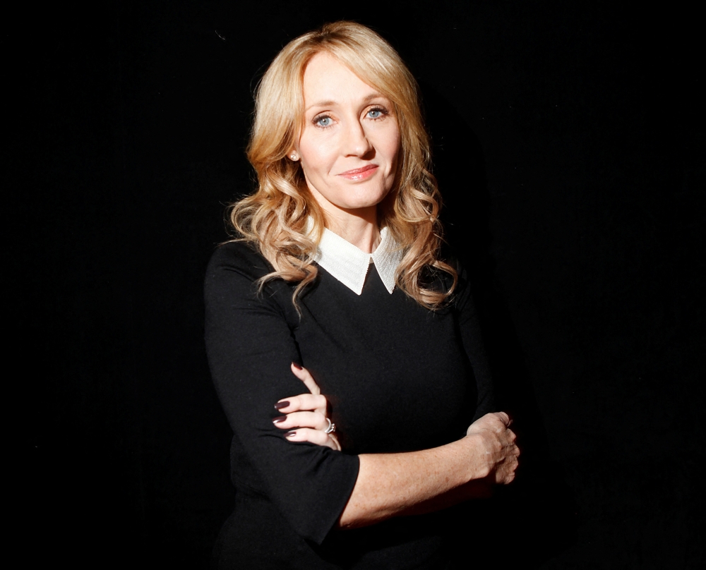 Author JK Rowling poses for a portrait while publicizing her adult fiction book 