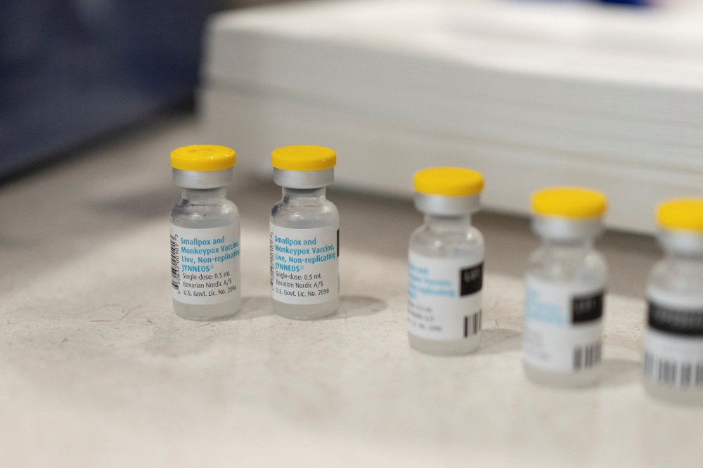 Vials of the JYNNEOS smallpox and monkeypox vaccine. ( REUTERS/Rebecca Noble)