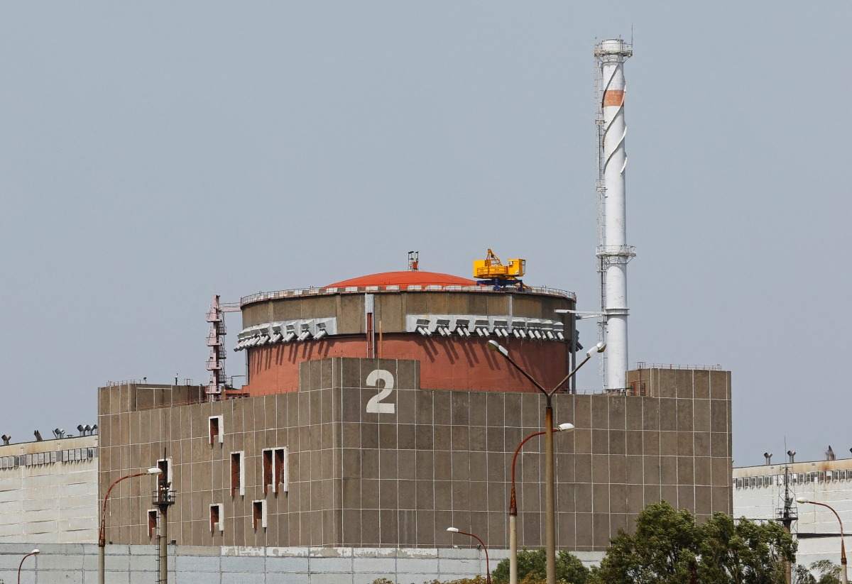 A view shows the Zaporizhzhia Nuclear Power Plant in the course of Ukraine-Russia conflict outside the Russian-controlled city of Enerhodar in Zaporizhzhia region, Ukraine, on August 22, 2022. REUTERS/Alexander Ermochenko/File Photo