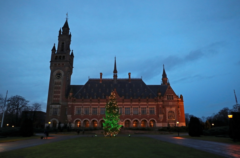 General view of the International Court of Justice (ICJ) in The Hague, Netherlands, on December 11, 2019. File Photo / Reuters
