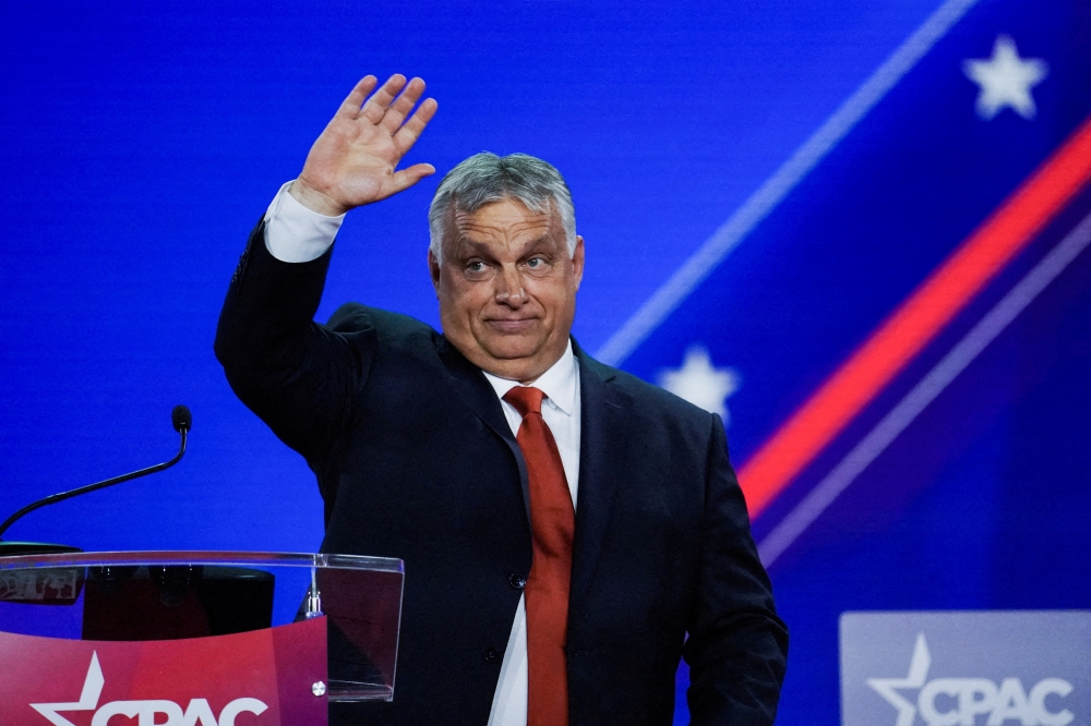 Prime Minister of Hungary Viktor Orban during general session at the Conservative Political Action Conference in Dallas, Texas, US, on August 4, 2022. (REUTERS/Go Nakamura)