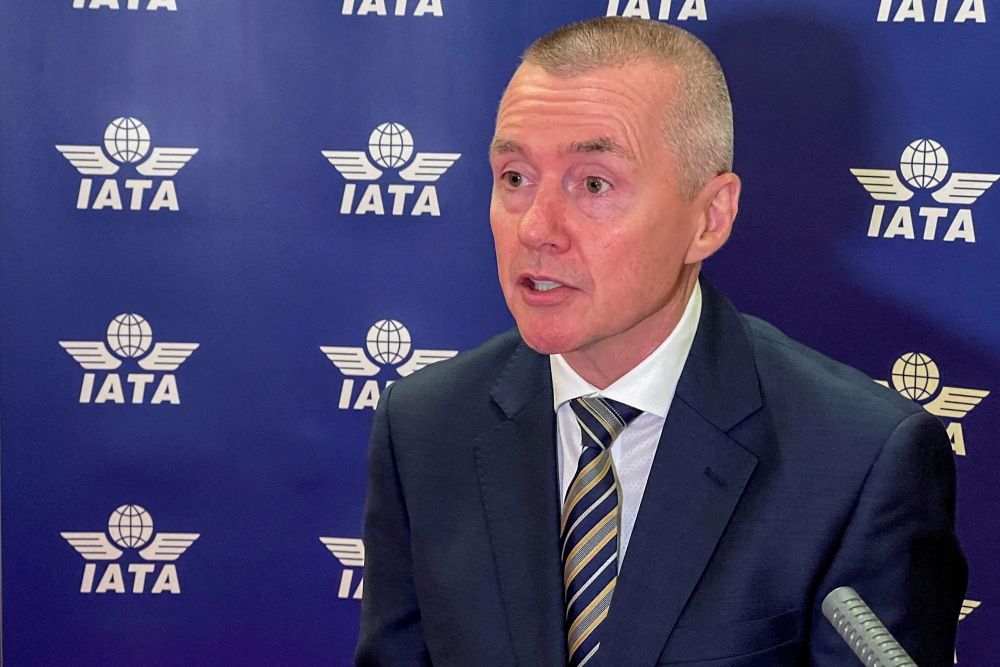 Global airline industry body International Air Transport Association (IATA) Director General Willie Walsh attends an interview with Reuters in Doha, Qatar, June 19, 2022. Reuters/Imad Creidi/File Photo