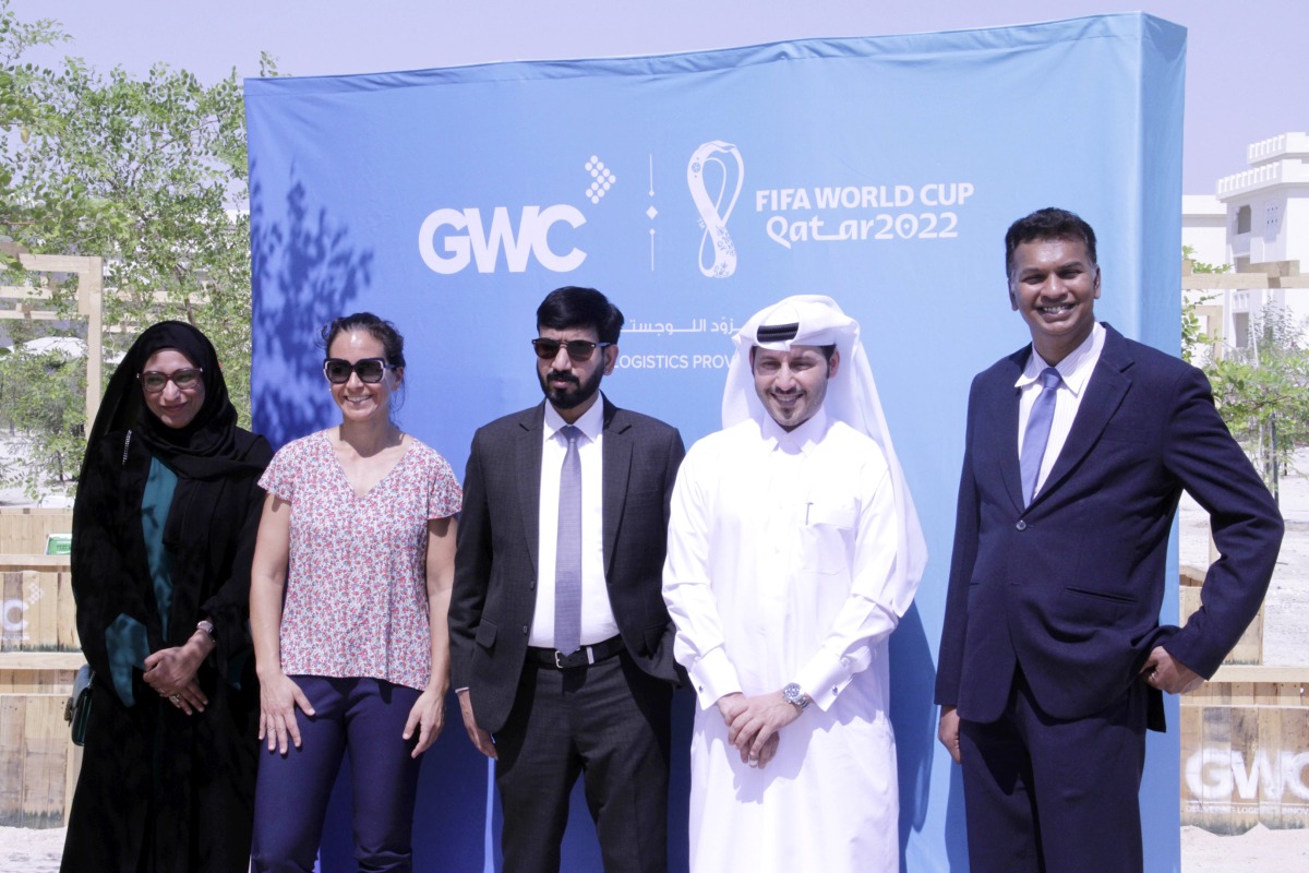 Officials from GWC and Earthna during QSW 2022.