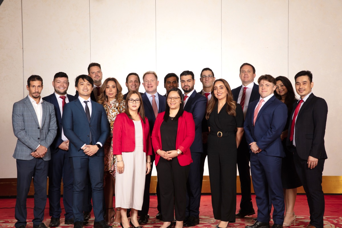 Cushman & Wakefield officials and staff during the launch of Q3 Qatar real estate market report in Doha, recently.