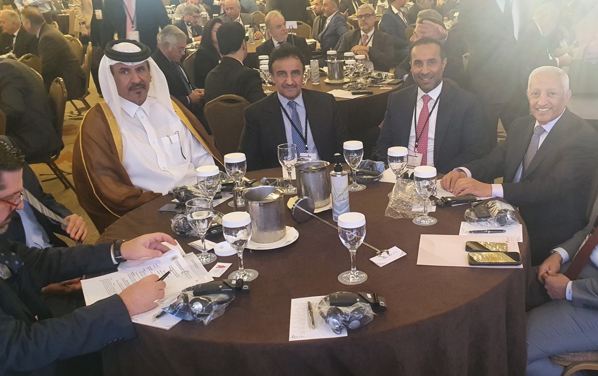 Qatar Chamber delegation during the forum.