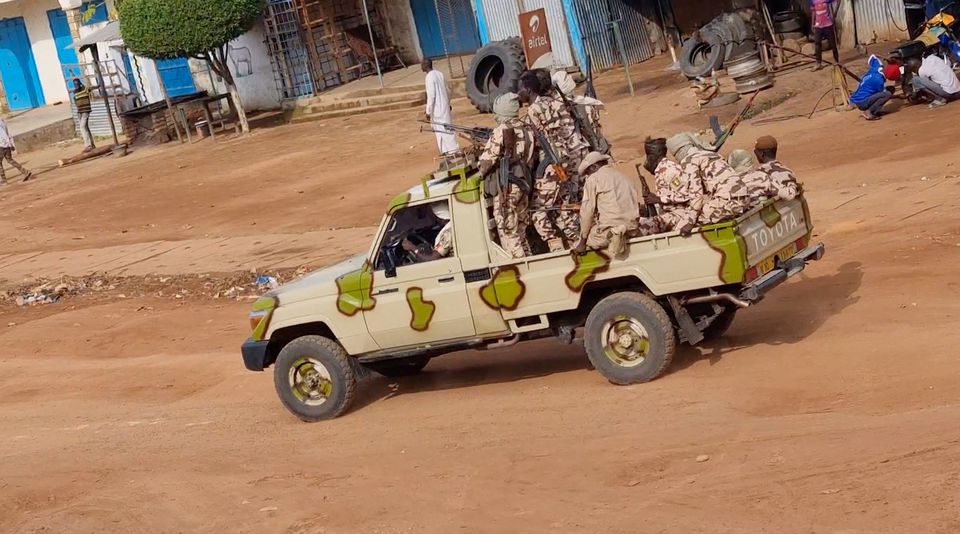 Police officials patrol as people protest in Moundou, Chad, on October 20, 2022 in this picture obtained from social media.  File Photo / Reuters