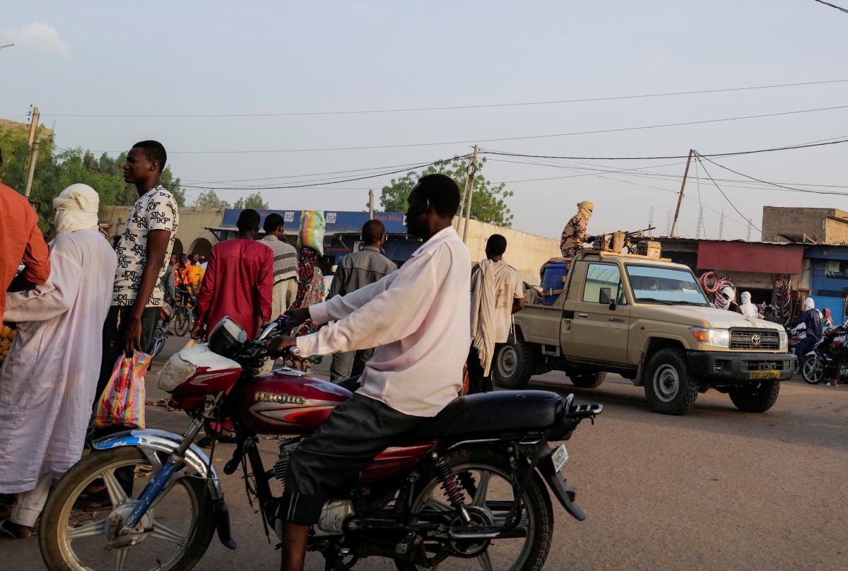 Members of the security forces patrol Chad's capital N'Djamena on April 26, 2021.  File Photo / Reuters





