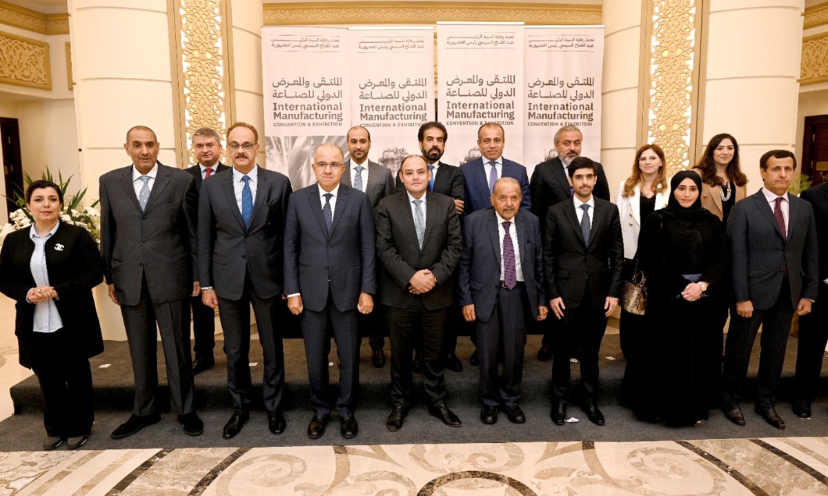 Egyptian Minister of Trade and Industry H E Eng. Ahmed Samir, Egyptian Minister of Planning and Economic Development H E Dr. Hala El Said with QBA Chairman Sheikh Faisal bin Qassim Al Thani during the meeting in Cairo.