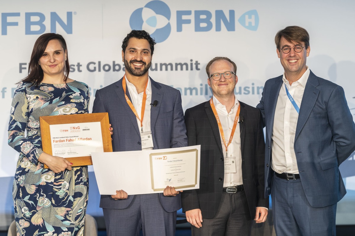 Safwa officials with the award 