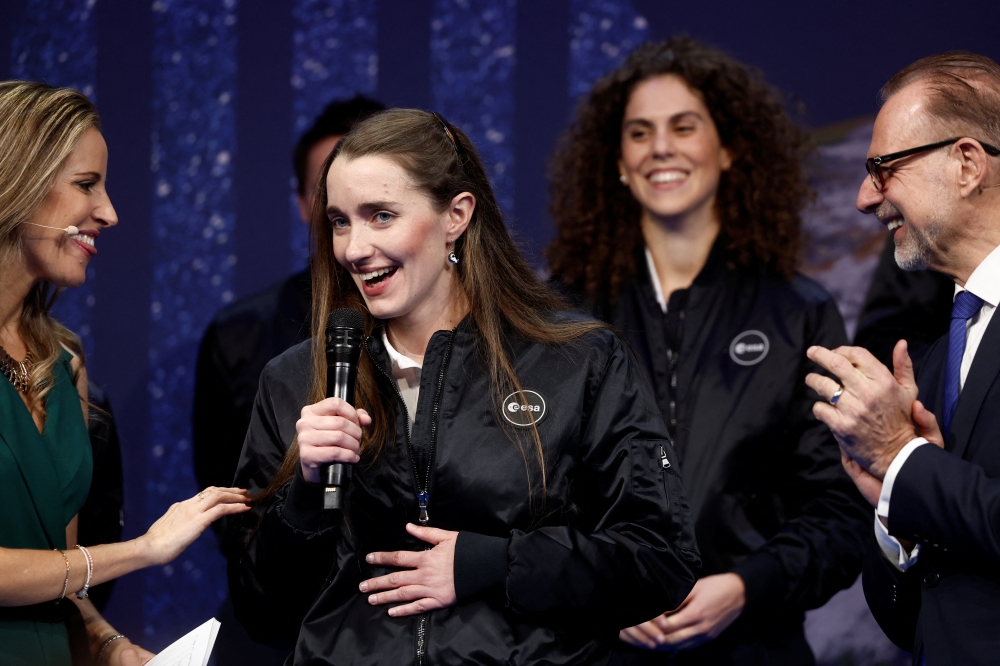 Member of ESA's new class of astronauts Rosemary Coogan attends the European Space Agency (ESA) Council at Ministerial level (CM22) at the Grand Palais Ephemere in Paris, France, November 23, 2022. (REUTERS/Benoit Tessier)