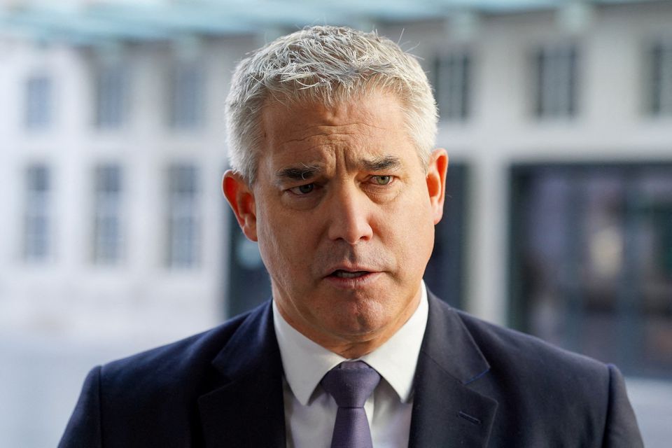 British Secretary of State for Health and Social Care Steve Barclay speaks with the media, outside BBC headquarters, in London, Britain, on November 20, 2022. File Photo / Reuters