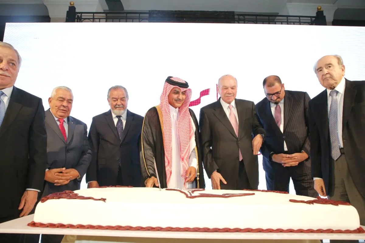 Qatari and Jordanian officials celebrate Qatar National Day at Qatar's  embassy in Amman, Jordan.