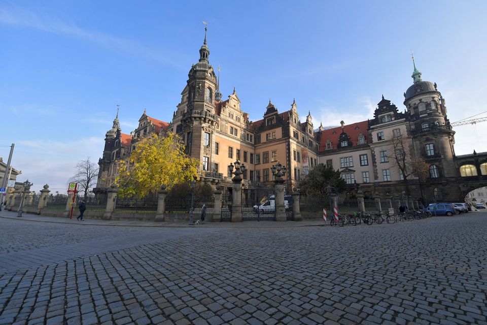 A general view of Green Vault city palace, unique historic museum that contains the largest collection of treasures in Europe after a robbery in Dresden, Germany, on November 25, 2019. File Photo / Reuters
