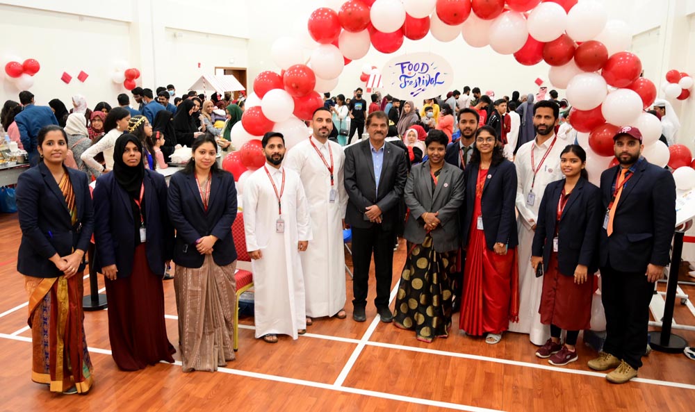 Officials and guests during the Fun and Food Festival at MES Indian School, Abu Hamour branch.