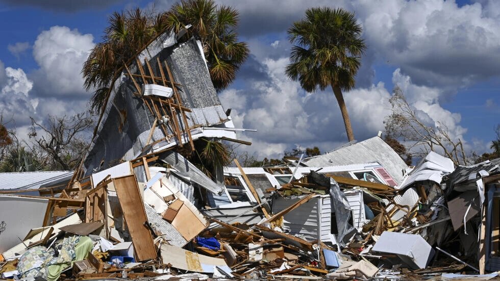 Hurricane Ian, which ravaged Florida in September, caused nearly $123 billion in damage, according to an NOAA report. (Eva Marie UZCATEGUI / AFP)
